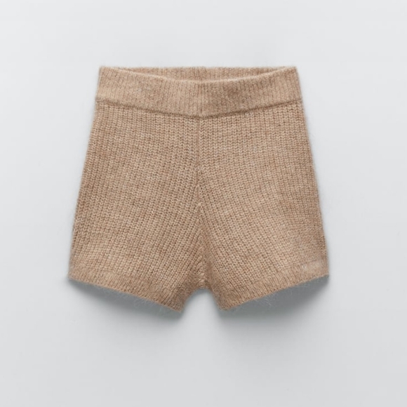 NWT ZARA | Limited Edition Wool Blend Knit Shorts - Picture 2 of 6